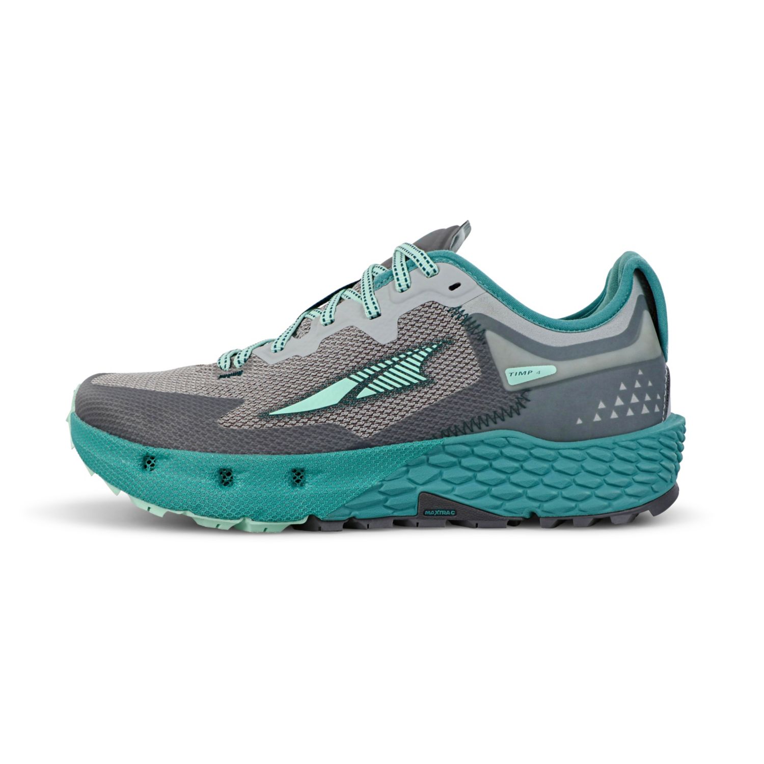 Altra Timp 4 Women's Trail Running Shoes Grey / Turquoise | South Africa-41395789